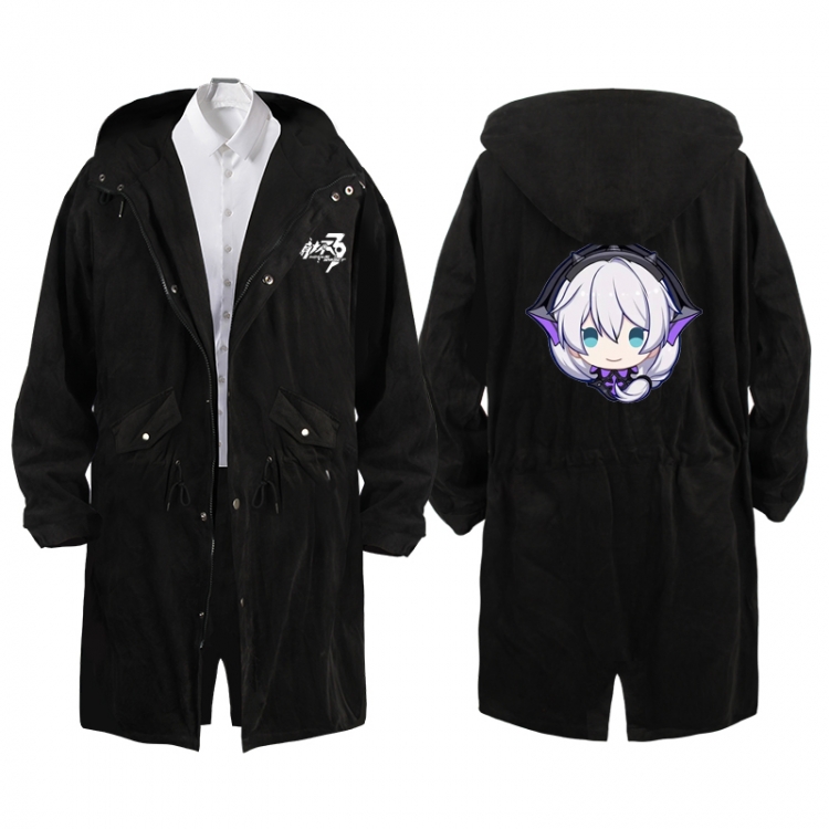 Collapse 3  Anime Peripheral Hooded Long Windbreaker Jacket from S to 3XL