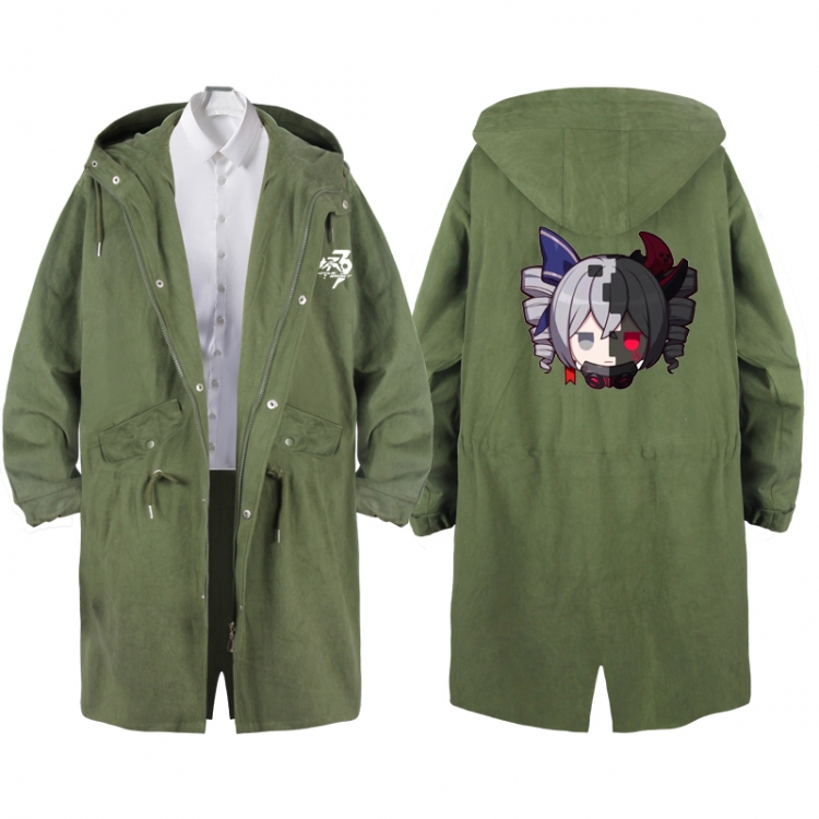 Collapse 3  Anime Peripheral Hooded Long Windbreaker Jacket from S to 3XL