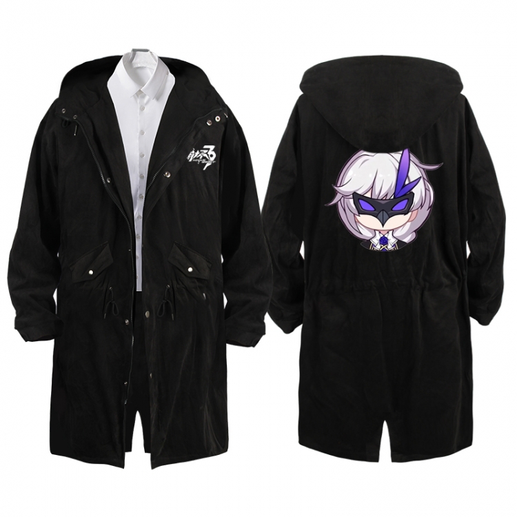 Collapse 3  Anime Peripheral Hooded Long Windbreaker Jacket from S to 3XL