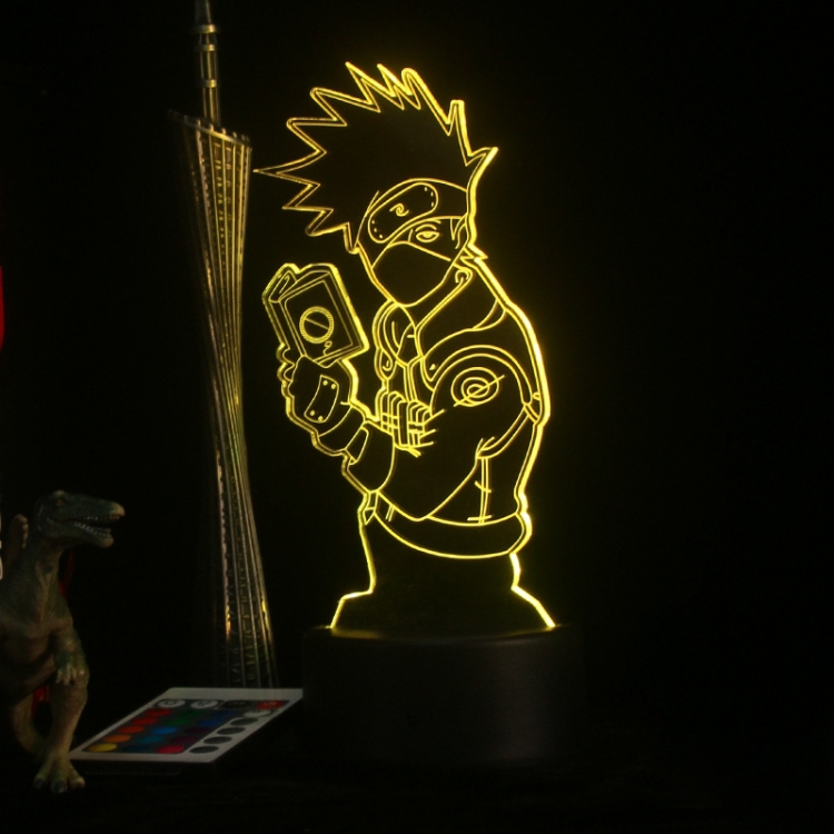 Naruto 3D night light USB touch switch colorful acrylic table lamp 