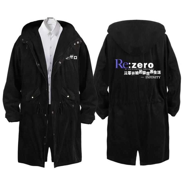 Re:Zero kara Hajimeru Isekai Seikatsu  Anime Peripheral Hooded Long Windbreaker Jacket from S to 3XL