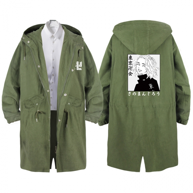 Tokyo Revengers   Anime Peripheral Hooded Long Windbreaker Jacket from S to 3XL