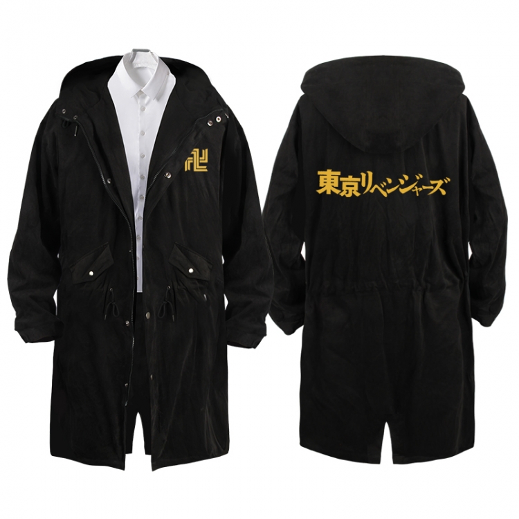 Tokyo Revengers   Anime Peripheral Hooded Long Windbreaker Jacket from S to 3XL