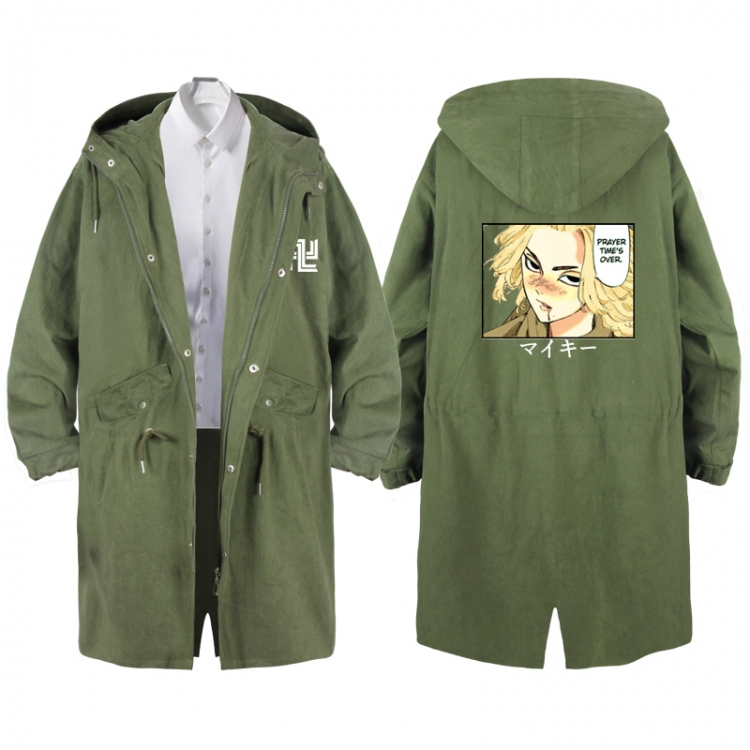 Tokyo Revengers   Anime Peripheral Hooded Long Windbreaker Jacket from S to 3XL