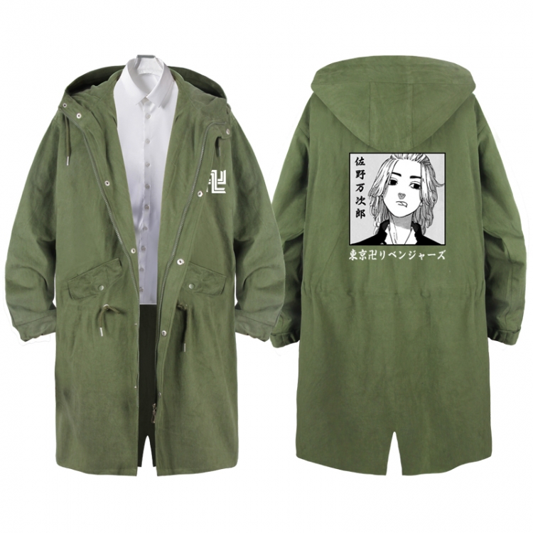 Tokyo Revengers   Anime Peripheral Hooded Long Windbreaker Jacket from S to 3XL