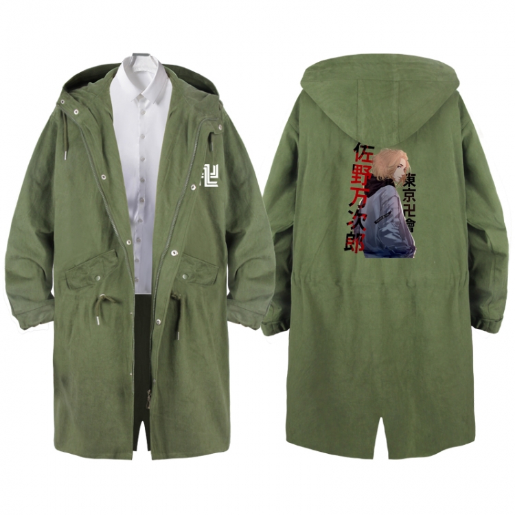 Tokyo Revengers   Anime Peripheral Hooded Long Windbreaker Jacket from S to 3XL