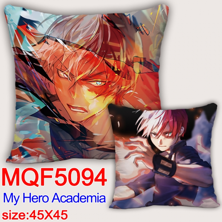 Hero Academia Square double-sided full-color pillow cushion 45X45CM NO FILLING  MQF 5083