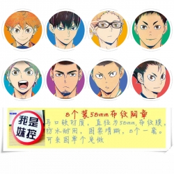 Haikyuu!! Anime round Badge cl...