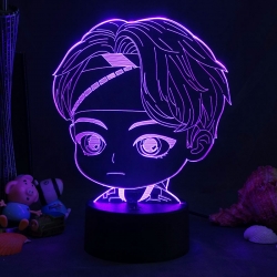 BTS 3D night light USB touch s...