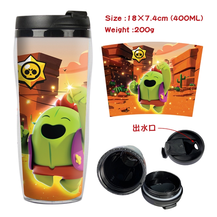 Brawl Stars Starbucks Leakproof Insulation cup Kettle 18X7.4CM 400ML