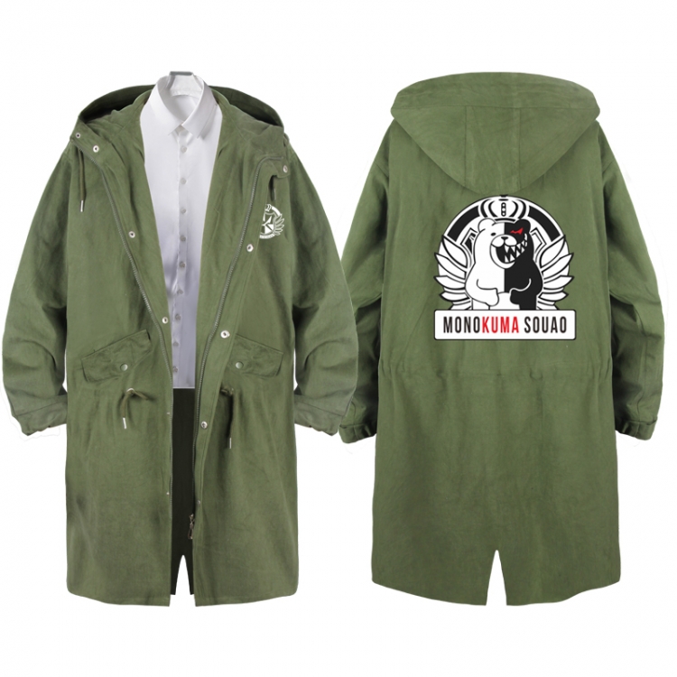  Dangan-Ronpa Anime Peripheral Hooded Long Windbreaker Jacket from S to 3XL
