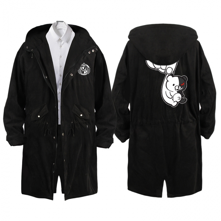  Dangan-Ronpa Anime Peripheral Hooded Long Windbreaker Jacket from S to 3XL