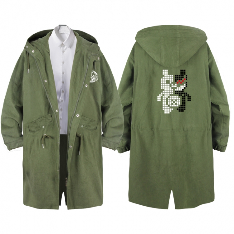  Dangan-Ronpa Anime Peripheral Hooded Long Windbreaker Jacket from S to 3XL