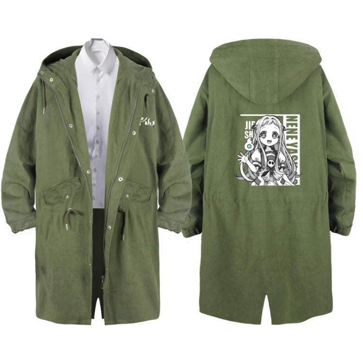 Toilet-bound Hanako-kun  Anime Peripheral Hooded Long Windbreaker Jacket from S to 3XL