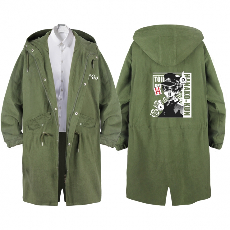 Toilet-bound Hanako-kun  Anime Peripheral Hooded Long Windbreaker Jacket from S to 3XL