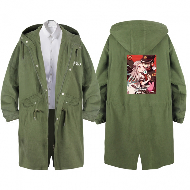 Toilet-bound Hanako-kun  Anime Peripheral Hooded Long Windbreaker Jacket from S to 3XL