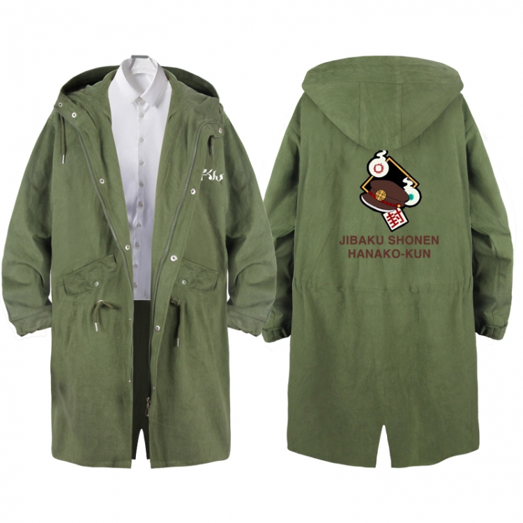 Toilet-bound Hanako-kun  Anime Peripheral Hooded Long Windbreaker Jacket from S to 3XL
