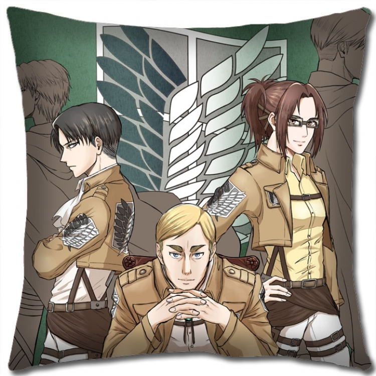 Shingeki no Kyojin Anime square full-color pillow cushion 45X45CM NO FILLING  J12-267