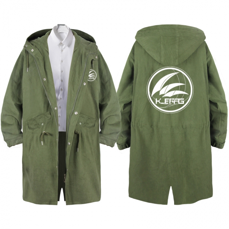 Arknights  Anime Peripheral Hooded Long Windbreaker Jacket from S to 3XL