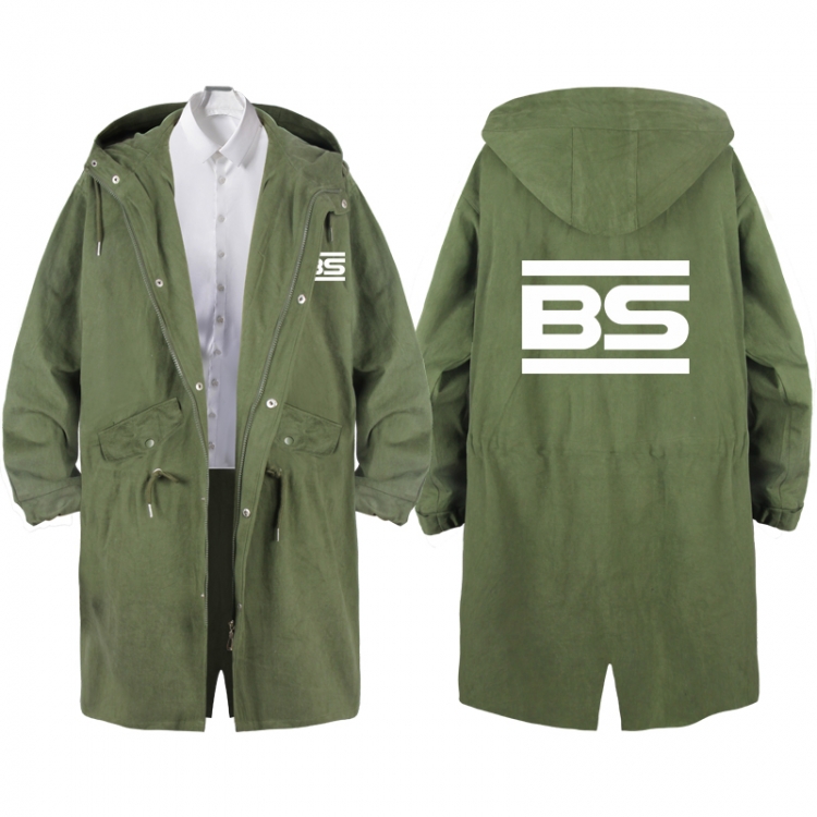 Arknights  Anime Peripheral Hooded Long Windbreaker Jacket from S to 3XL