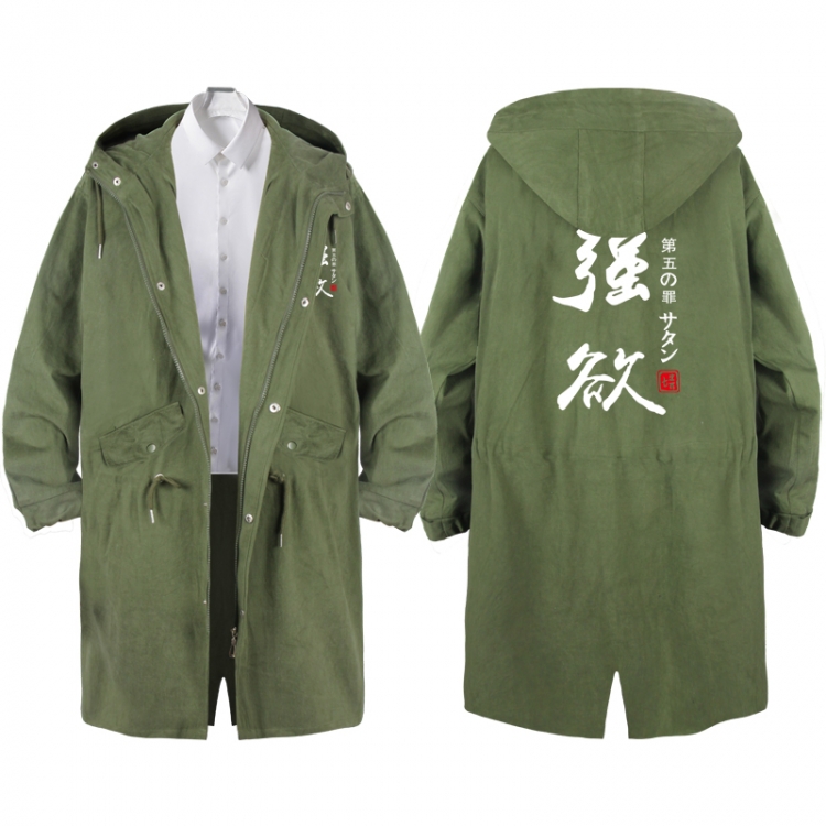 The Seven Deadly Sins  Anime Peripheral Hooded Long Windbreaker Jacket from S to 3XL