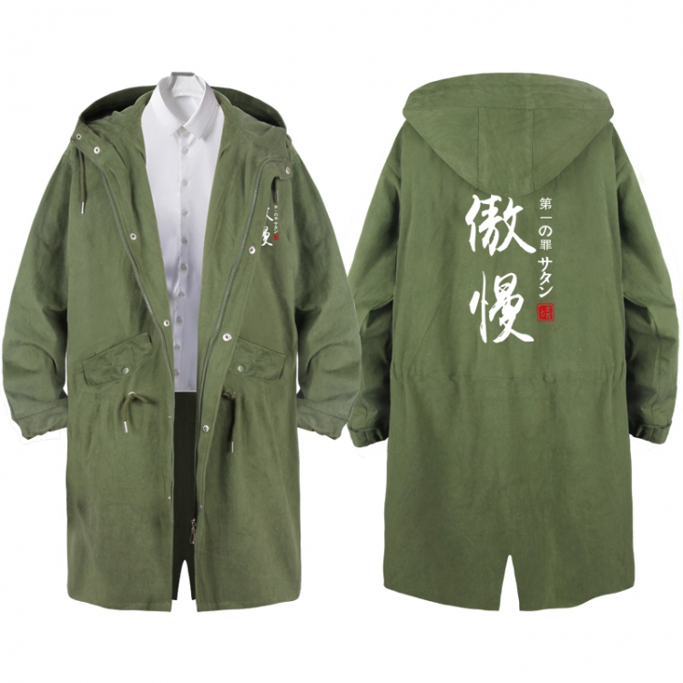 The Seven Deadly Sins  Anime Peripheral Hooded Long Windbreaker Jacket from S to 3XL