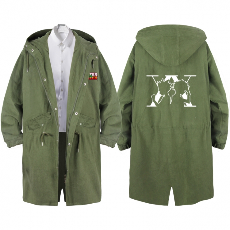 HunterXHunter  Anime Peripheral Hooded Long Windbreaker Jacket from S to 3XL