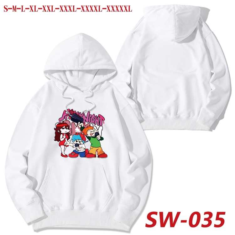 Friday Night Funkin cotton hooded sweatshirt thin pullover sweater from S to 5XL  SW-035