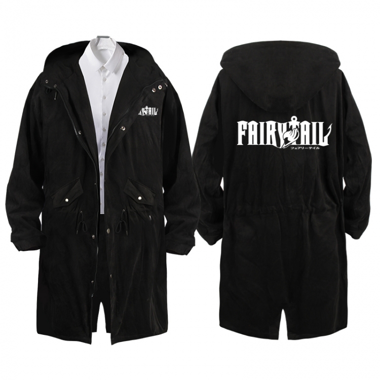 Fairy tail  Anime Peripheral Hooded Long Windbreaker Jacket from S to 3XL