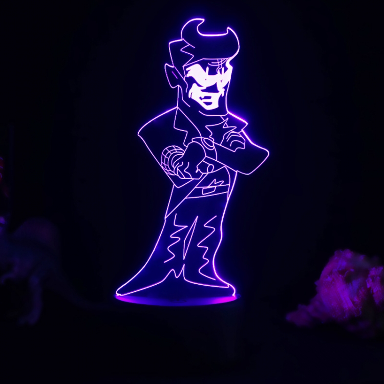 Friday night funkin 3D night light USB touch switch colorful acrylic table lamp BLACK BASE 2156