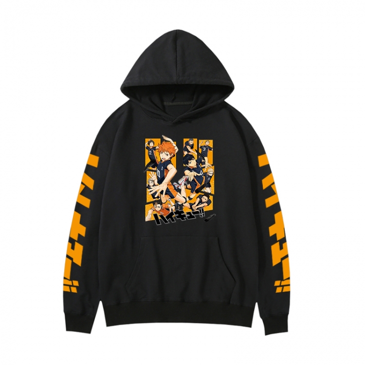 Haikyuu!!  Anime print fashion casual hooded sweater  from S to 3XL