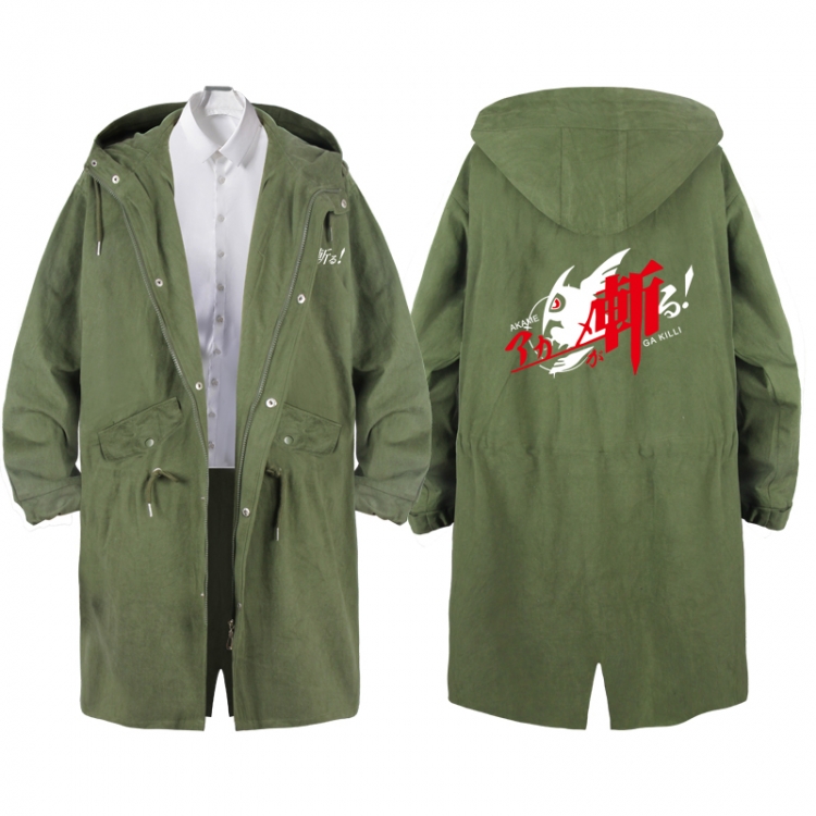 Akame ga KILL  Anime Peripheral Hooded Long Windbreaker Jacket from S to 3XL