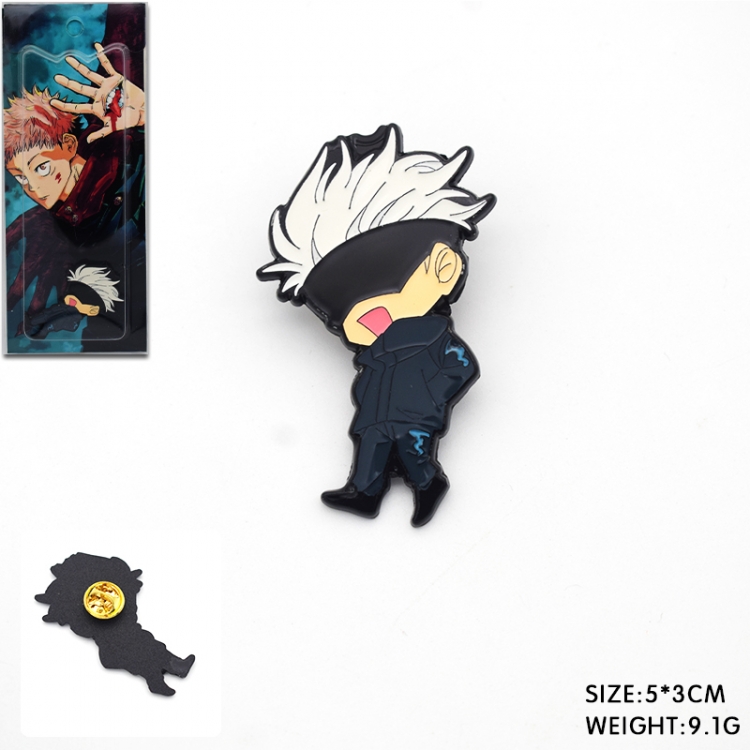 Jujutsu Kaisen   Anime cartoon metal brooch