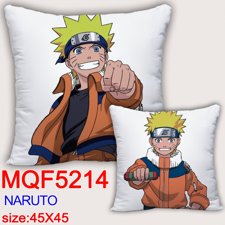 Naruto Square double-sided full-color pillow cushion 45X45CM NO FILLING MQF 5214