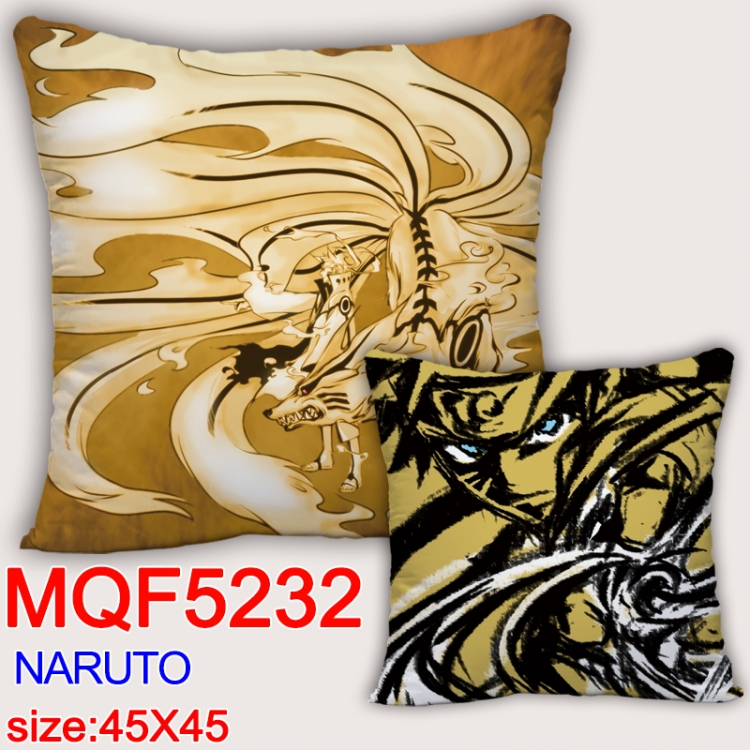 Naruto Square double-sided full-color pillow cushion 45X45CM NO FILLING MQF 5232
