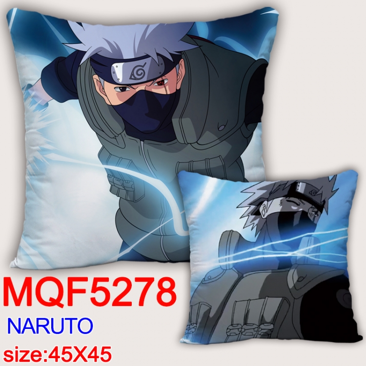 Naruto Square double-sided full-color pillow cushion 45X45CM NO FILLING MQF 5278