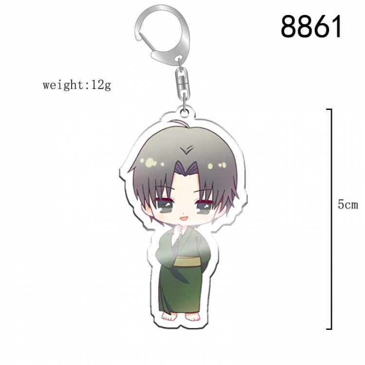 Fruits Basket Anime acrylic Key Chain  price for 5 pcs 8861