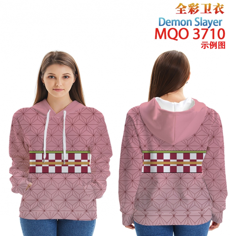 Demon Slayer Kimets Full Color Patch pocket Sweatshirt Hoodie  from XXS to 4XL MQO 3702