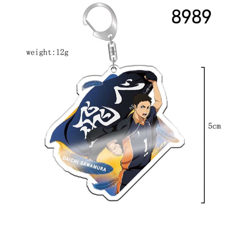 Haikyuu!! Anime acrylic Key Chain  price for 5 pcs 8989