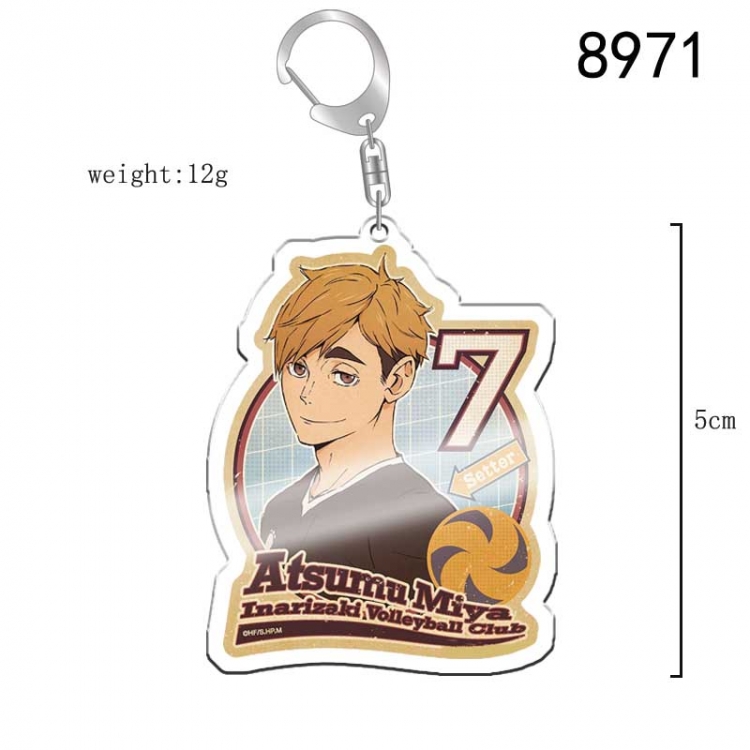 Haikyuu!! Anime acrylic Key Chain  price for 5 pcs 8971