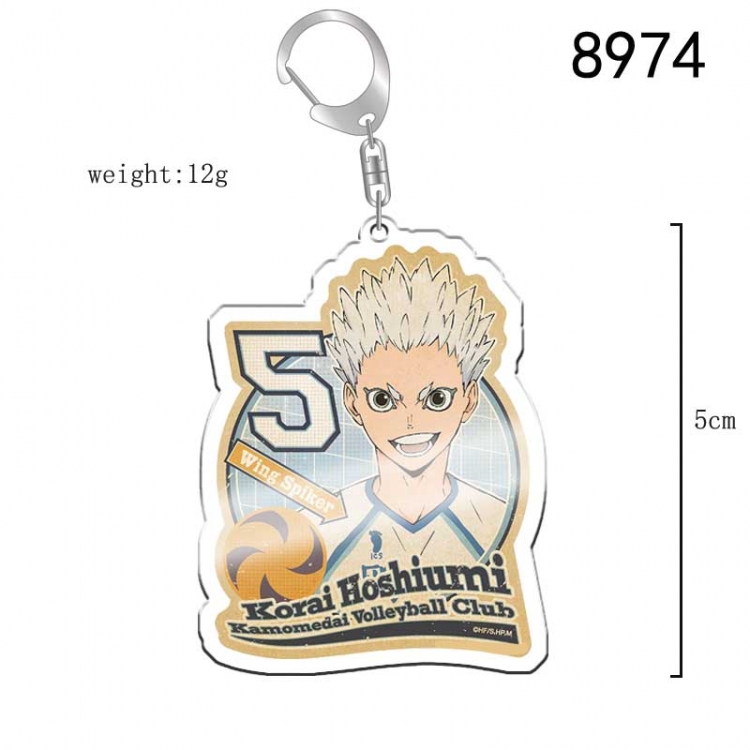 Haikyuu!! Anime acrylic Key Chain  price for 5 pcs 8974