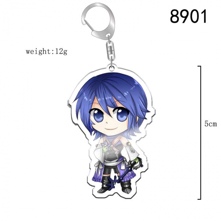 Final Fantasy Anime acrylic Key Chain  price for 5 pcs 8901