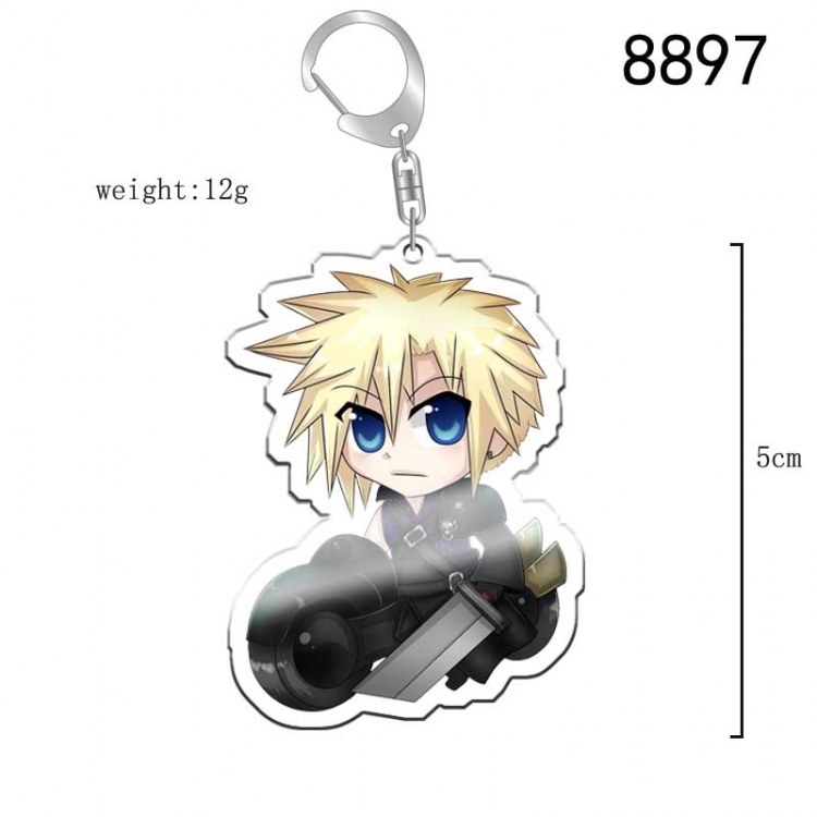 Final Fantasy Anime acrylic Key Chain  price for 5 pcs 8897