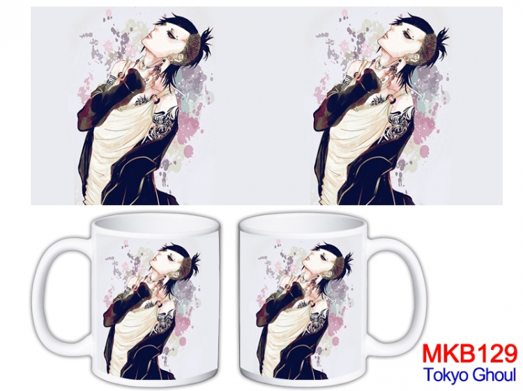 Tokyo Ghoul Anime color printing ceramic mug cup price for 5 pcs MKB-129