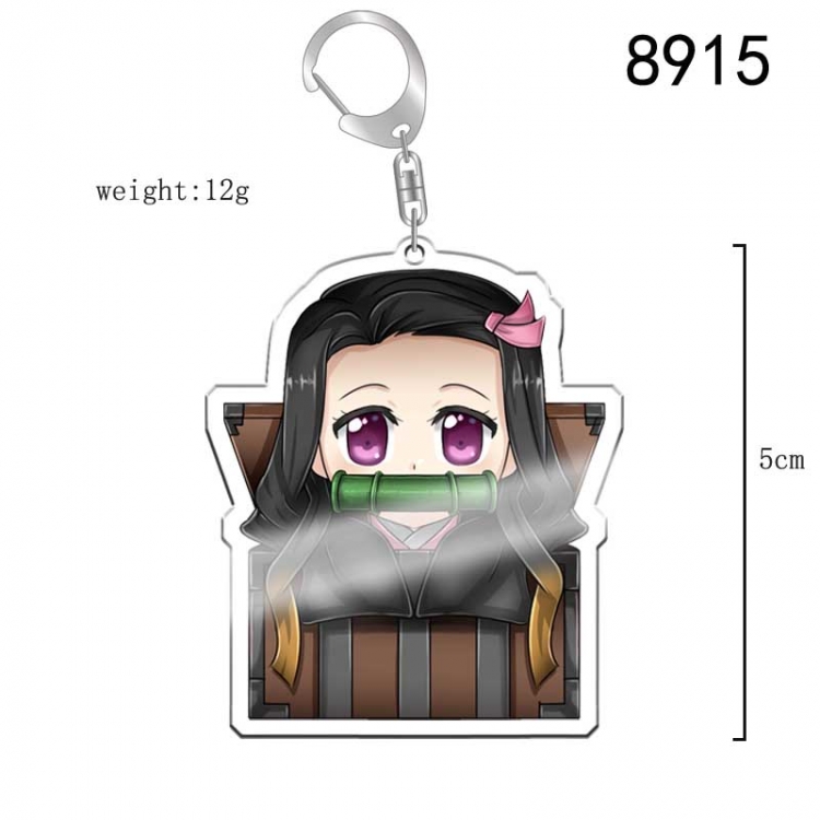 Demon Slayer Kimets Anime acrylic Key Chain  price for 5 pcs 8915 鬼
