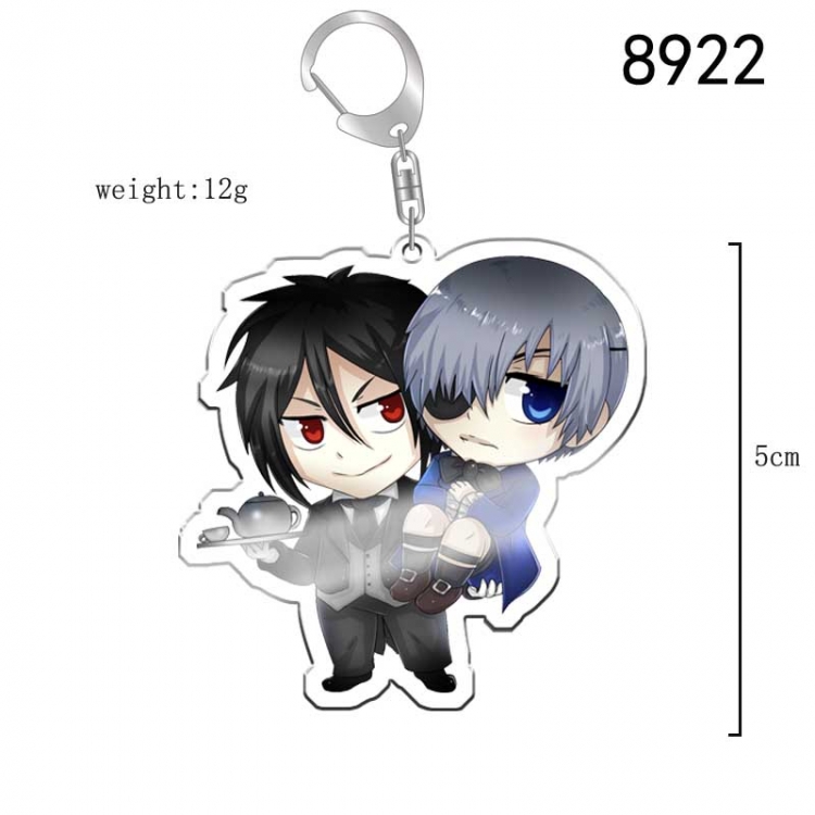 Kuroshitsuji Anime acrylic Key Chain  price for 5 pcs 8922