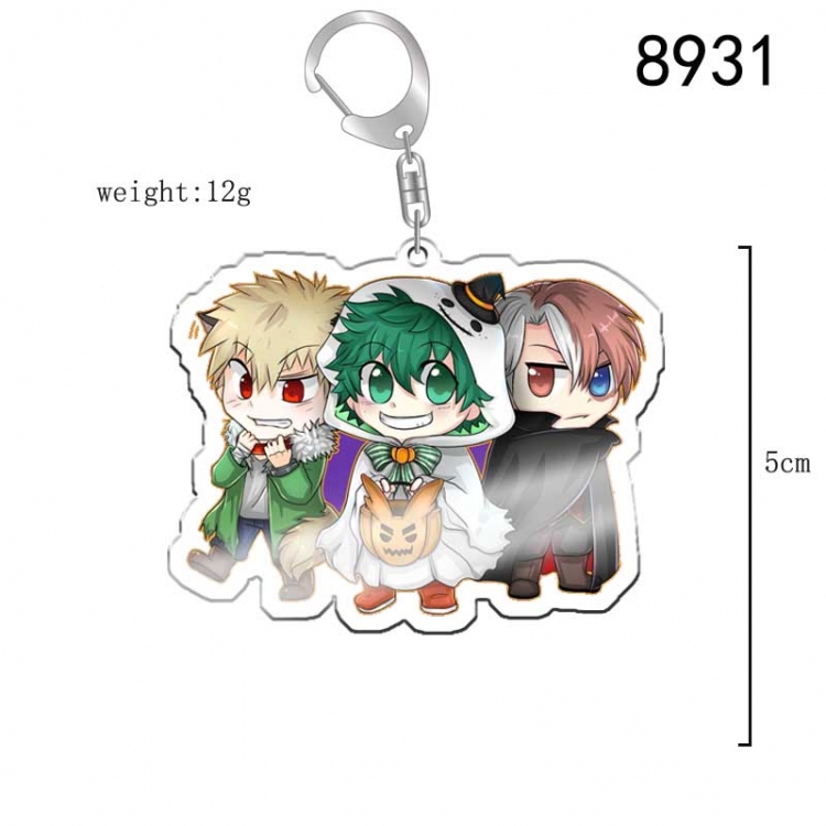 My Hero Academia Anime acrylic Key Chain  price for 5 pcs 8931