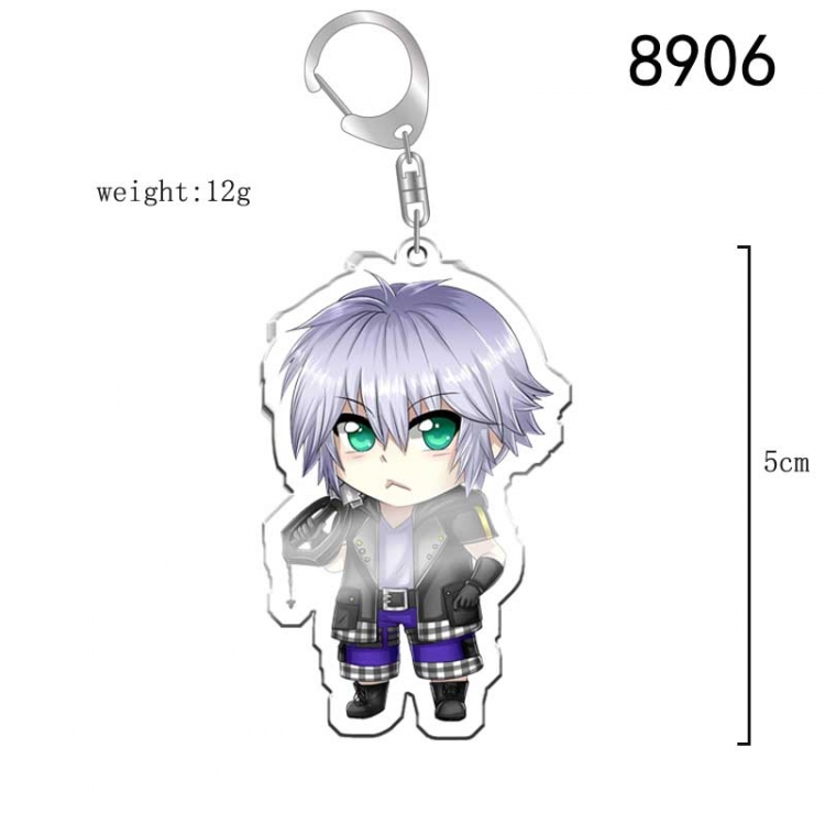 kingdom hearts Anime acrylic Key Chain  price for 5 pcs 8906