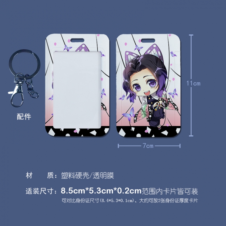  Demon Slayer Kimets  3D embossed hard shell card holder badge keychain  price for 5 