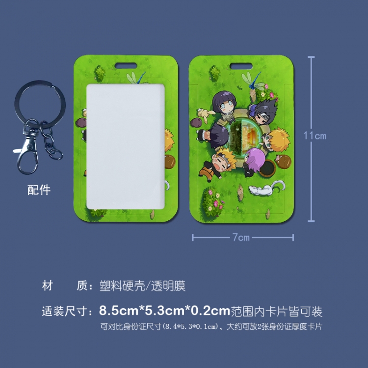  Naruto  3D embossed hard shell card holder badge keychain  price for 5 pcs